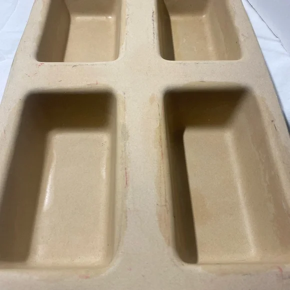 Pampered Chef Heritage Collection Stoneware 4 Loaf Baking Pan. - Picture 2 of 6